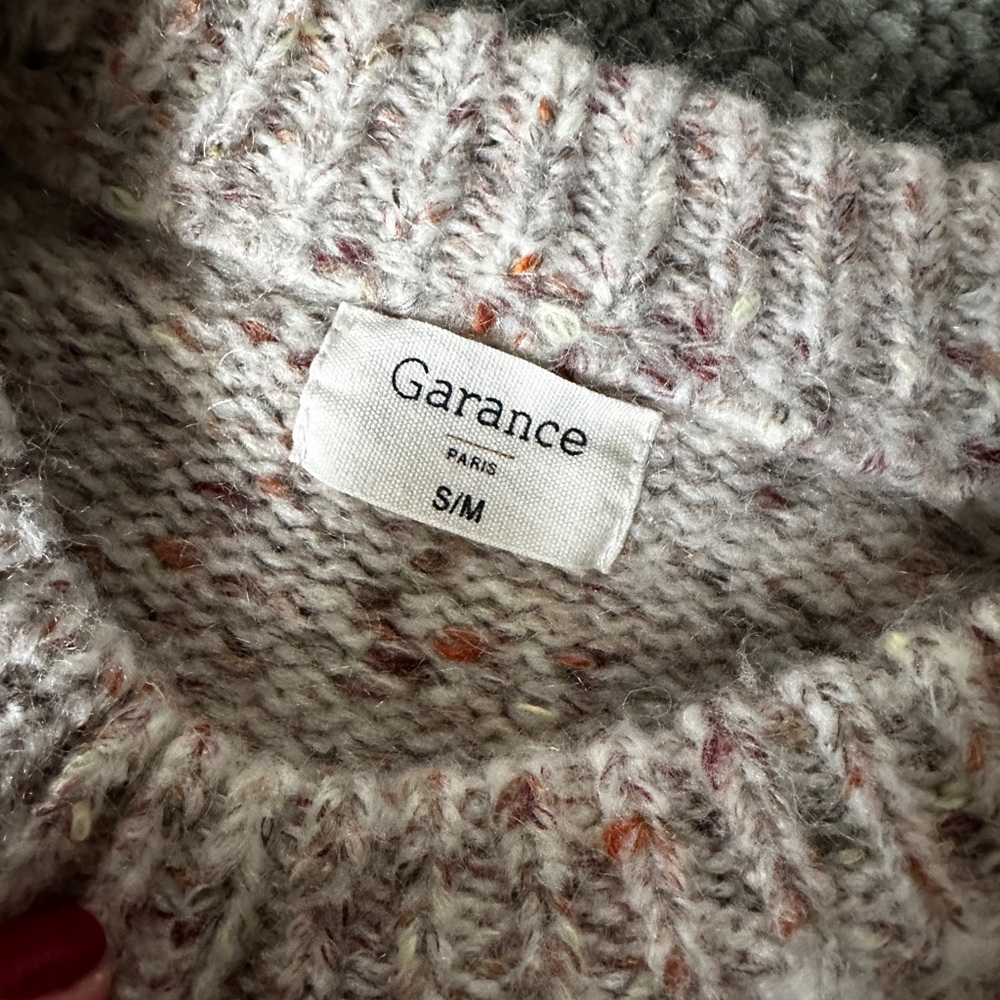 GARANCE PARIS Cozy multicolor muted Knit Sweater S/M